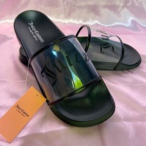 Juicy Couture Transparent Slides